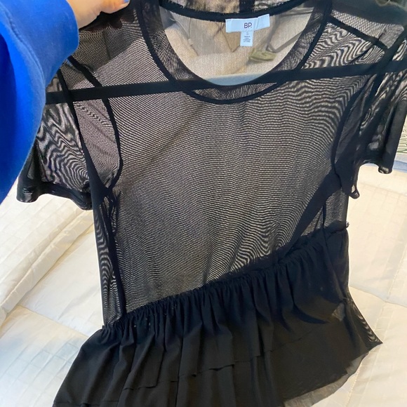 Sheer Asymmetrical Ruffle Shirt from BP - Picture 4 of 6